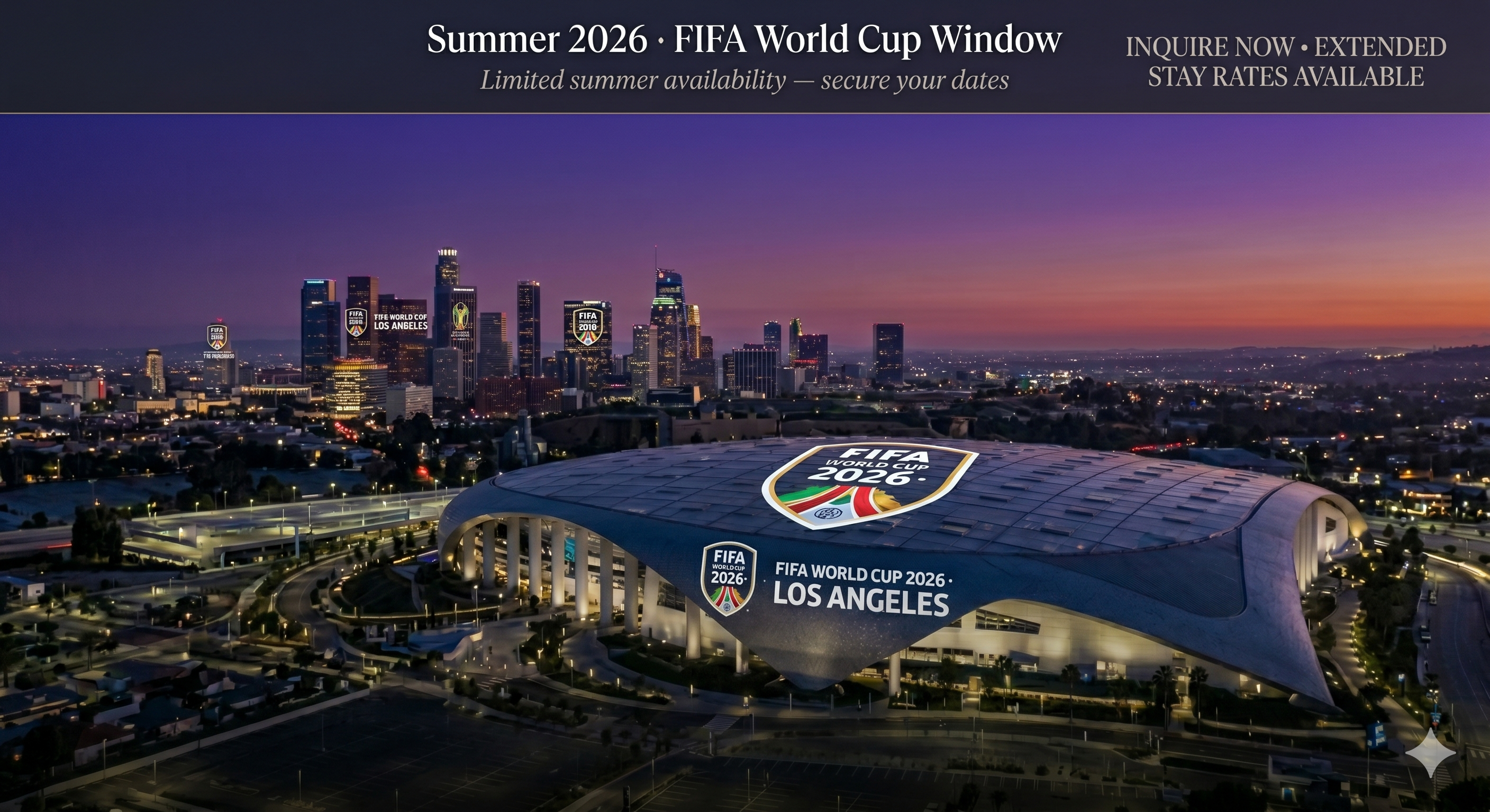 FIFA World Cup 2026 Los Angeles â€” luxury housing available